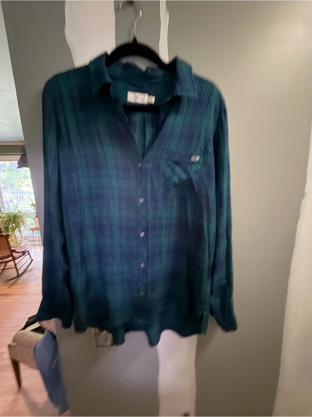 Vineyard Vines Green & Blue Plaid Button-Up Shirt